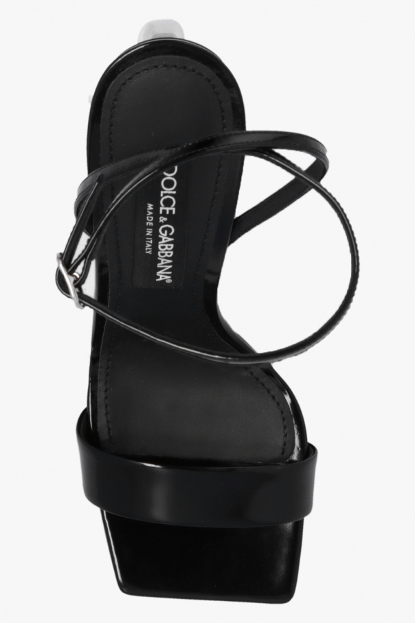 Dolce & Gabbana Sandals with decorative heel | Women's Shoes